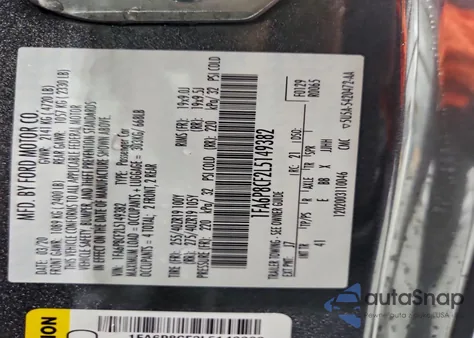 2020 Ford Mustang Gt z USA, uszkodzony, nr VIN 1FA6P8CF2L5149382